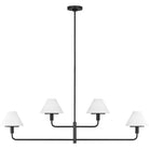 Generation Lighting GLC1244MBK Mendota Quatre lampes linéaires Suspendu
