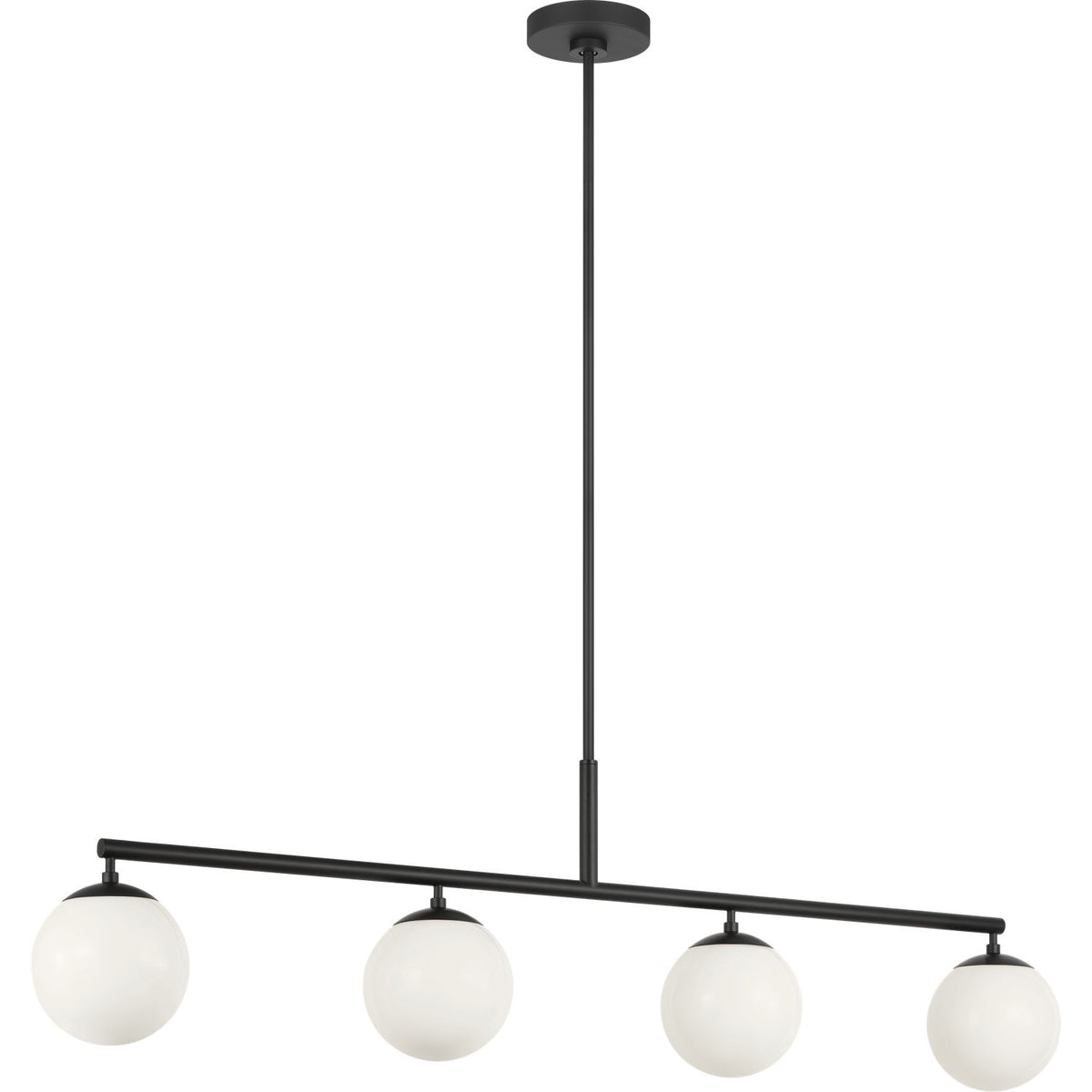 Generation Lighting GLC1814MBK Nube Four Light Linear Chandelier