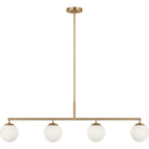 Generation Lighting GLC1814SB Nube Four Light Linear Chandelier