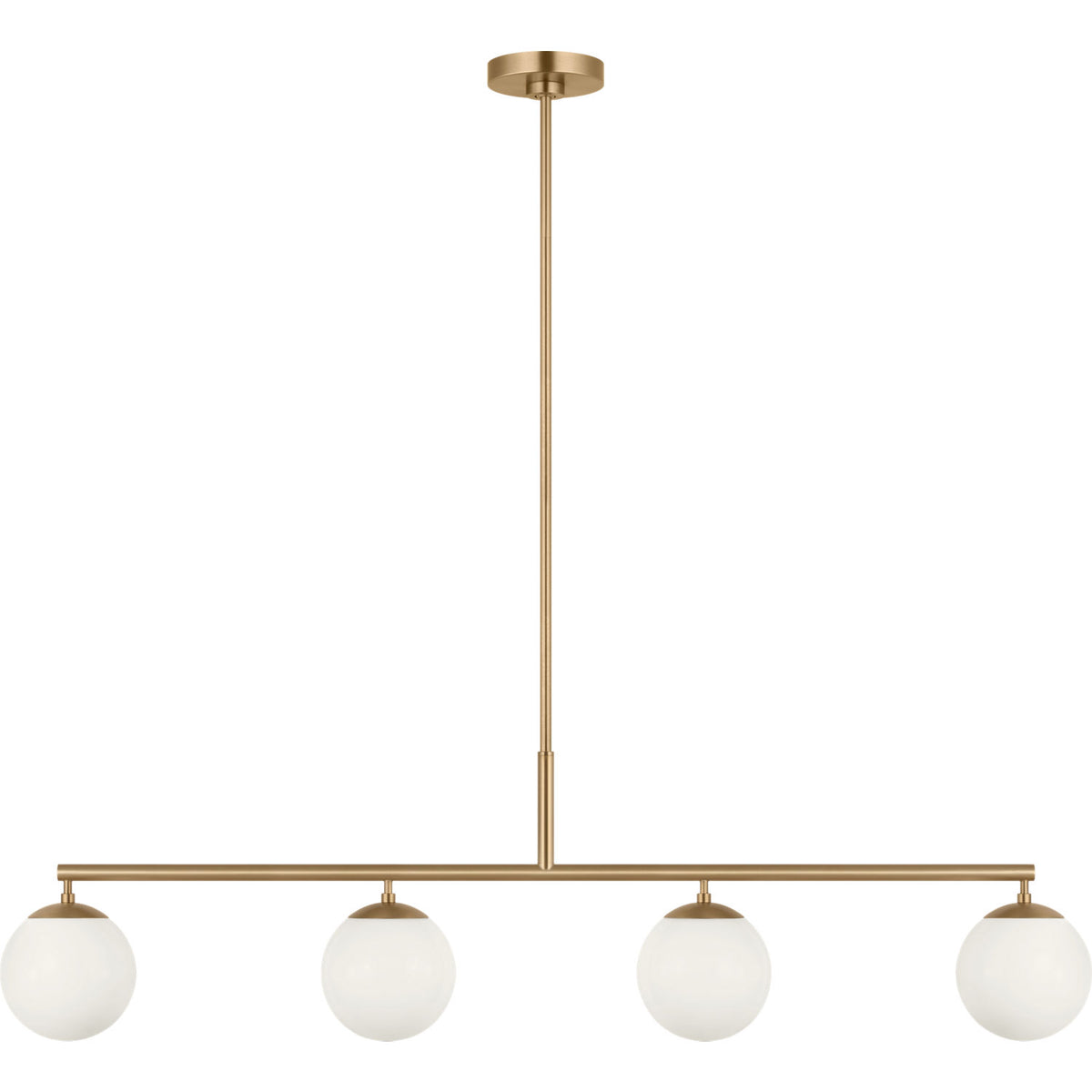 Generation Lighting GLC1814SB Nube Four Light Linear Chandelier