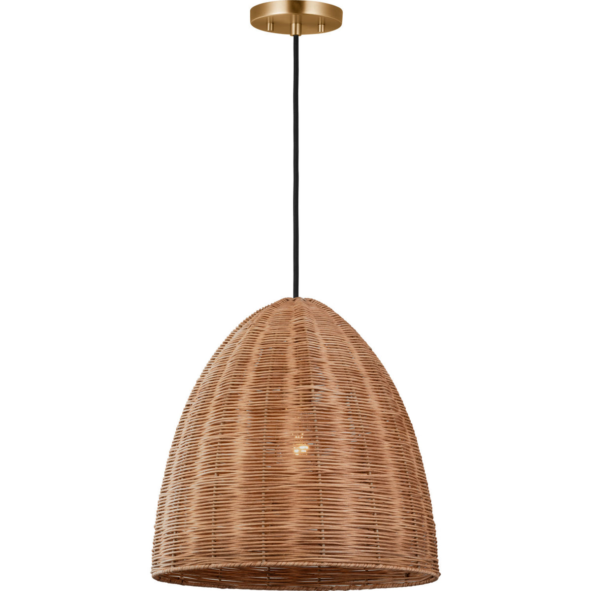 Visual Comfort Studio Collection GLP1071BBS-BRTN Norman Wicker Pendant