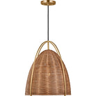 Visual Comfort Studio Collection GLP1071BBS-BRTN Norman Wicker Pendant