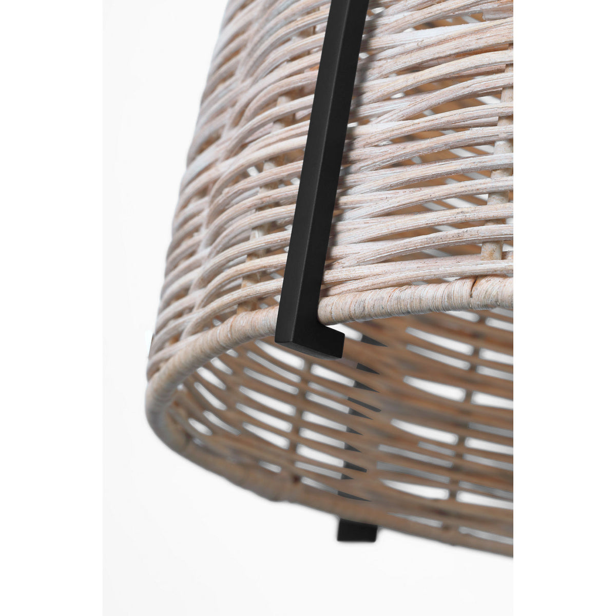 Visual Comfort Studio Collection GLP1071MBK-ASW Norman Wicker Pendant