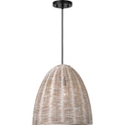 Visual Comfort Studio Collection GLP1071MBK-ASW Norman Wicker Pendant
