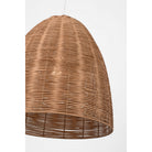 Visual Comfort Studio Collection GLP1071MWT-BRTN Norman Wicker Pendant