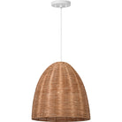 Visual Comfort Studio Collection GLP1071MWT-BRTN Norman Wicker Pendant