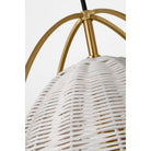 Visual Comfort Studio Collection GLP1071SB-CLW Norman Wicker Pendant