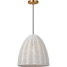 Visual Comfort Studio Collection GLP1071SB-CLW Norman Wicker Pendant