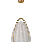 Visual Comfort Studio Collection GLP1071SB-CLW Norman Wicker Pendant