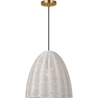 Visual Comfort Studio Collection GLP1071SB-CLW Norman Wicker Pendant