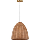 Visual Comfort Studio Collection GLP1081BBS-BRTN Norman Wicker Pendant
