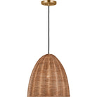 Visual Comfort Studio Collection GLP1081BBS-BRTN Norman Wicker Pendant