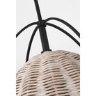 Visual Comfort Studio Collection GLP1081MBK-ASW Norman Wicker Pendant