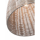 Visual Comfort Studio Collection GLP1081MBK-ASW Norman Wicker Pendant