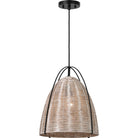 Visual Comfort Studio Collection GLP1081MBK-ASW Norman Wicker Pendant