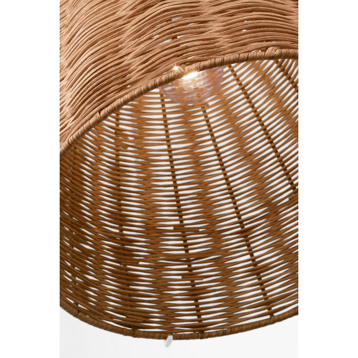 Visual Comfort Studio Collection GLP1081MWT-BRTN Norman Wicker Pendant