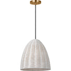 Visual Comfort Studio Collection GLP1081SB-CLW Norman Wicker Pendant