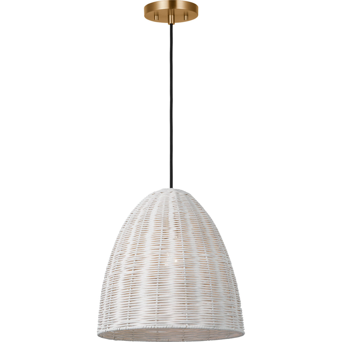 Visual Comfort Studio Collection GLP1081SB-CLW Norman Wicker Pendant