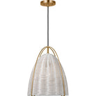 Visual Comfort Studio Collection GLP1081SB-CLW Norman Wicker Pendant