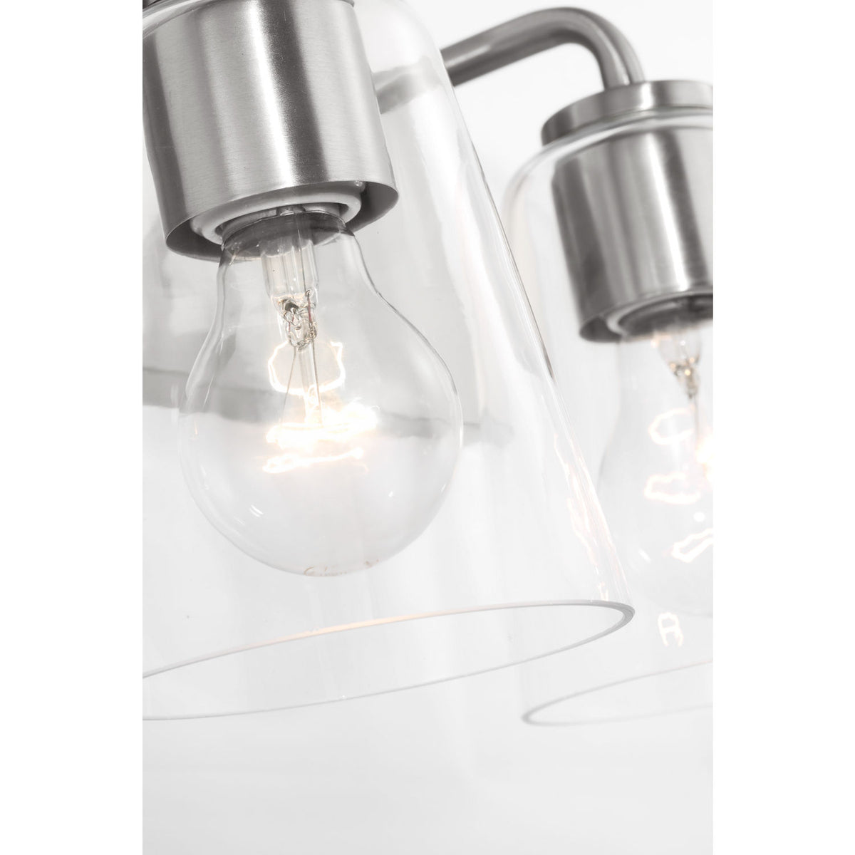 Projecteur de salle de bain à deux lumières Generation Lighting GLV1062BS Miles, modèle Miles.