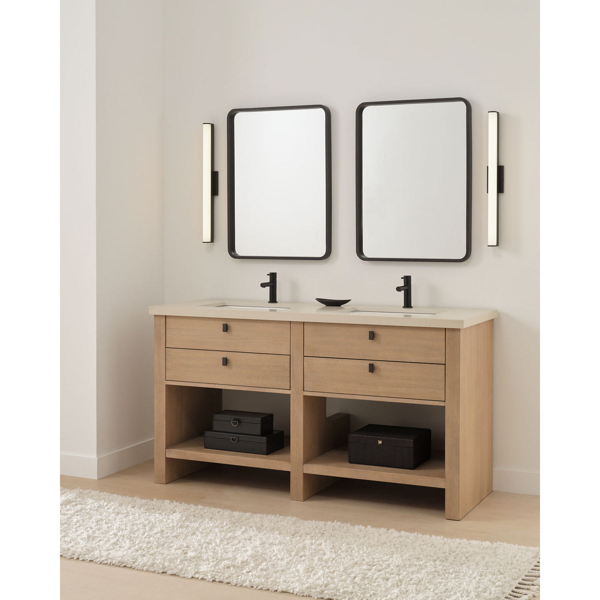 Generation Lighting GLV1541MBK-L Cavitt LED Vanity