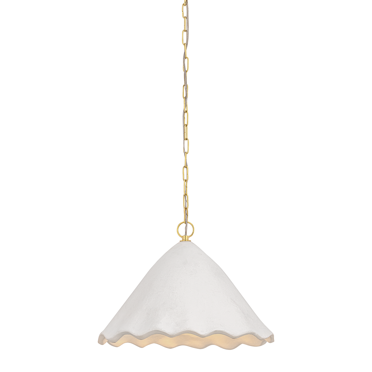 Mitzi Canada - H1026701-AGB/WP - One Light Pendant - Lulu - Aged Brass