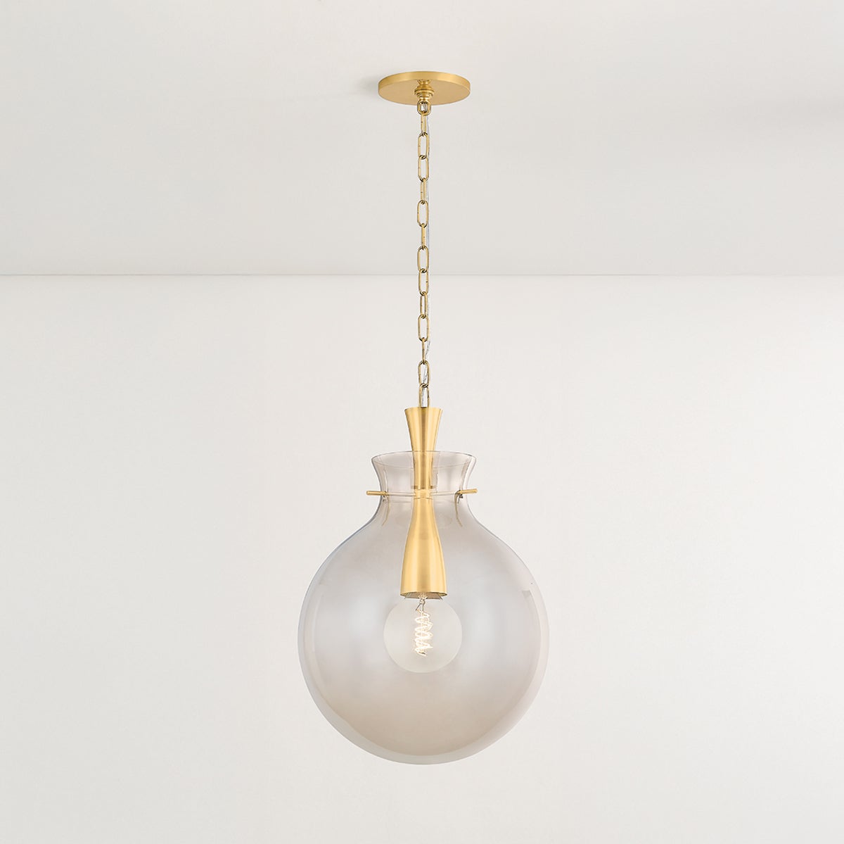 Mitzi H1052701L-AGB Benita Suspension dans Laiton vieilli