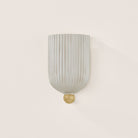 Mitzi H1056101-AGB/CFC Amira Wall Sconce in Ceramic Fluted Cream