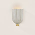 Mitzi H1056101-AGB/CFC Amira Wall Sconce in Ceramic Fluted Cream
