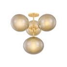 Mitzi H1073604-AGB Zaley Semi Flush in Aged Brass