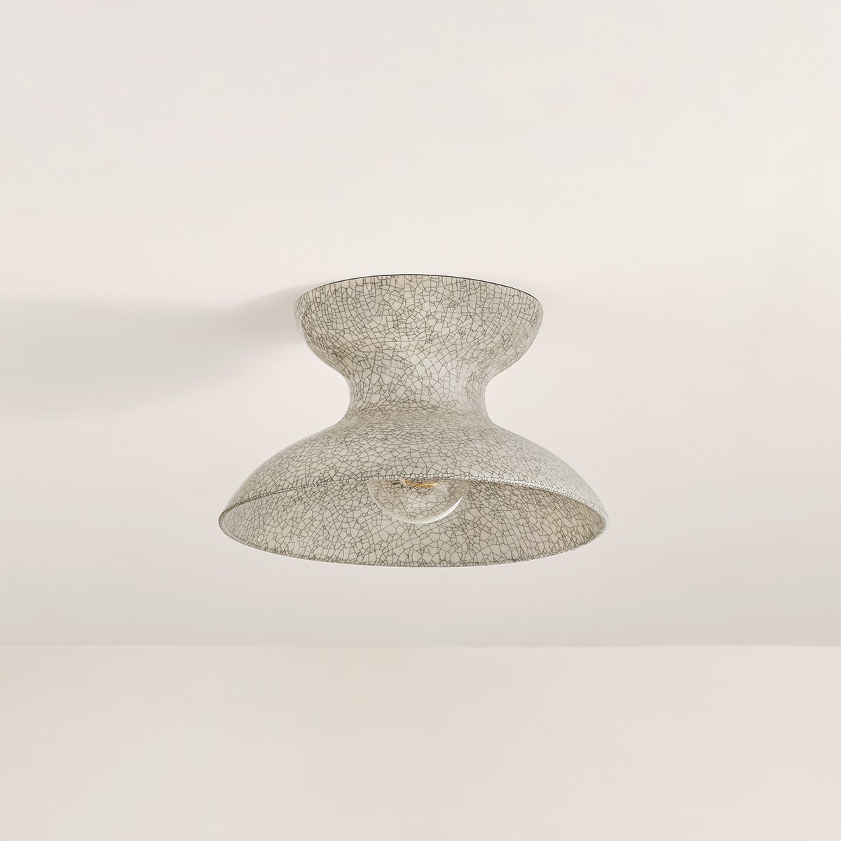 Mitzi H1074501-AGB/CBC Carina Flush Mount in Ceramic Belgian Crackle
