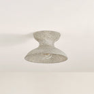 Mitzi H1074501-AGB/CBC Carina Flush Mount in Ceramic Belgian Crackle