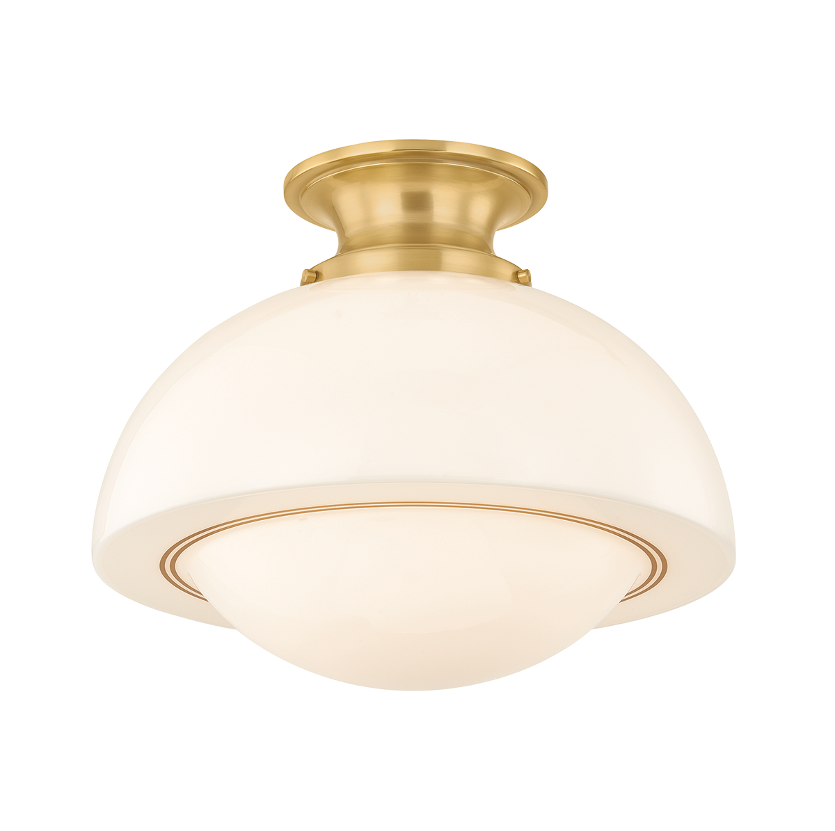 Mitzi Canada - H1090601L-AGB - One Light Semi Flush Mount - Celine - Aged Brass