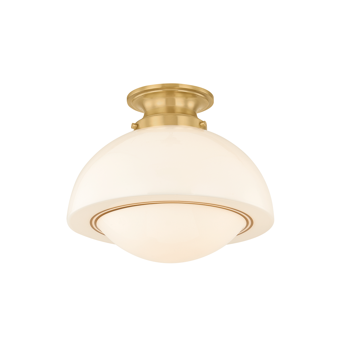 Mitzi Canada - H1090601S-AGB - One Light Semi Flush Mount - Celine - Aged Brass