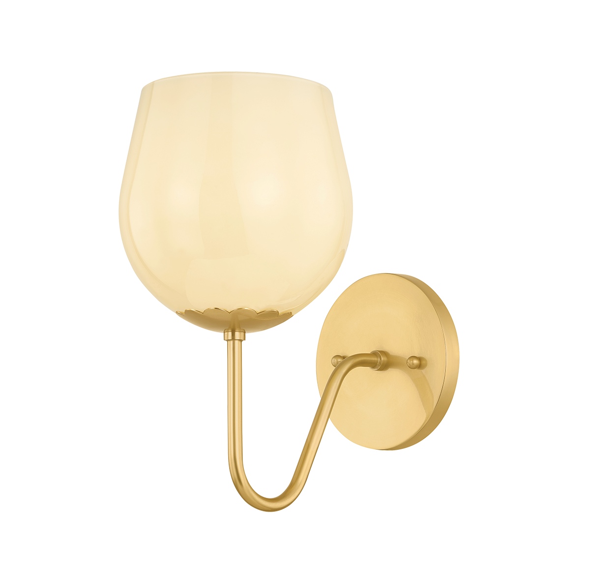 Mitzi Canada - H1106101-AGB - One Light Wall Sconce - Genevieve - Aged Brass