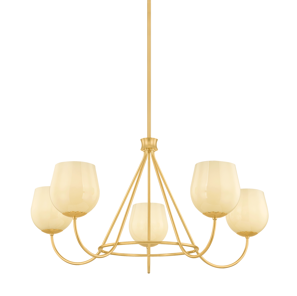 Mitzi Canada - H1106805-AGB - One Light Chandelier - Genevieve - Aged Brass