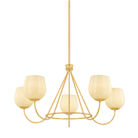 Mitzi Canada - H1106805-AGB - Une lampe Suspendu - Geneviève - Laiton vieilli