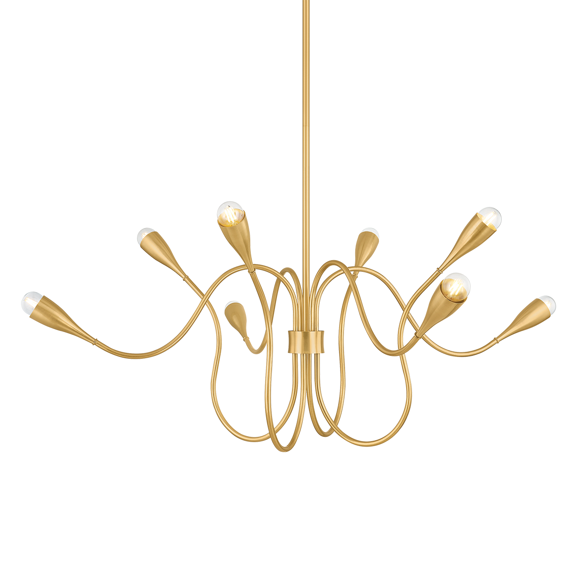 Mitzi Canada - H1108808-AGB - Eight Light Chandelier - Anaise - Aged Brass