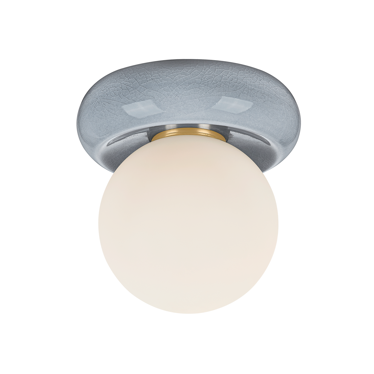 Mitzi Canada - H1160501-AGB/CFK - One Light Flush Mount - Tyra - Aged Brass