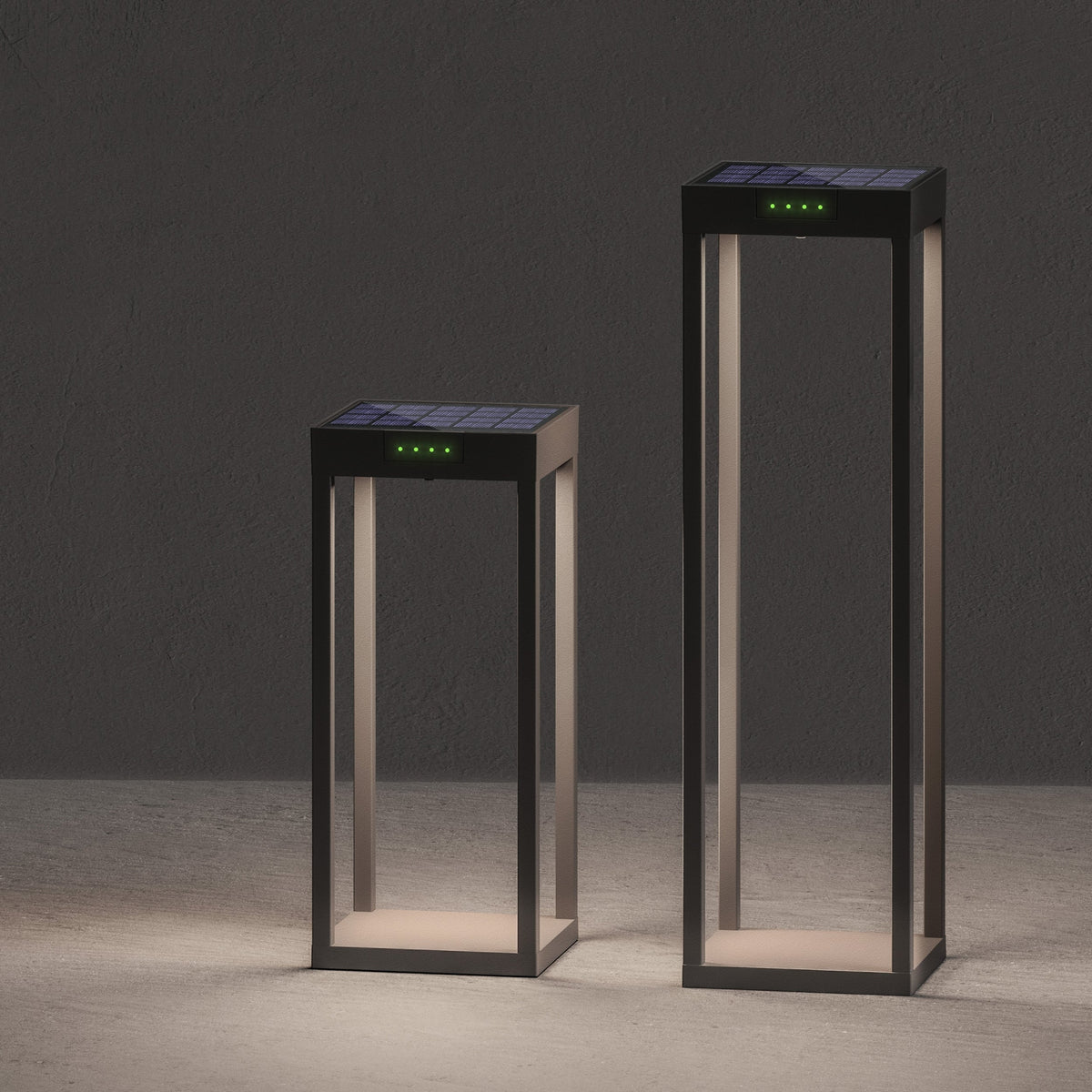 Zafferano America H6151-350 Radia LED Solar Lamp in Antrachite