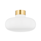 Mitzi H785501-AGB Eliana Flush Mount in Aged Brass