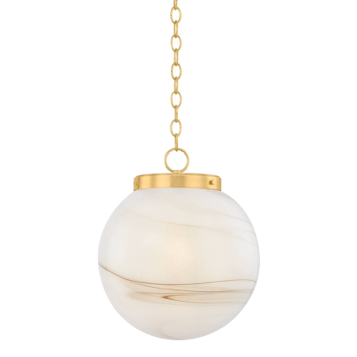 Mitzi H989701L-AGB Ambra Suspension dans Laiton vieilli
