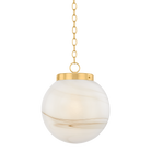 Mitzi H989701L-AGB Ambra Suspension dans Laiton vieilli