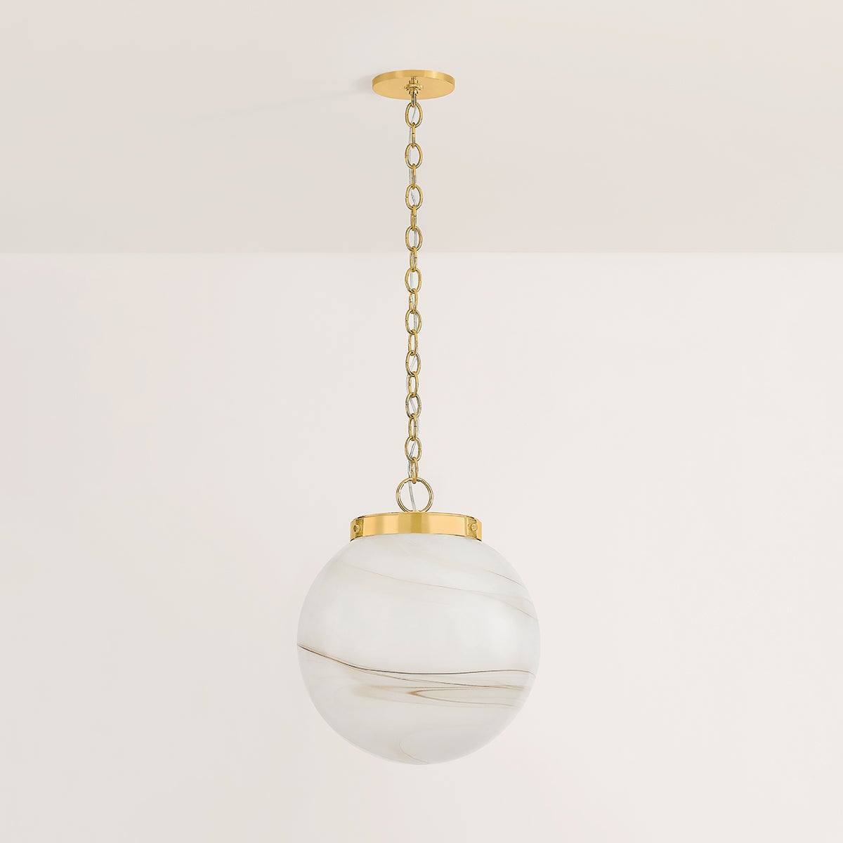 Mitzi H989701L-AGB Ambra Suspension dans Laiton vieilli