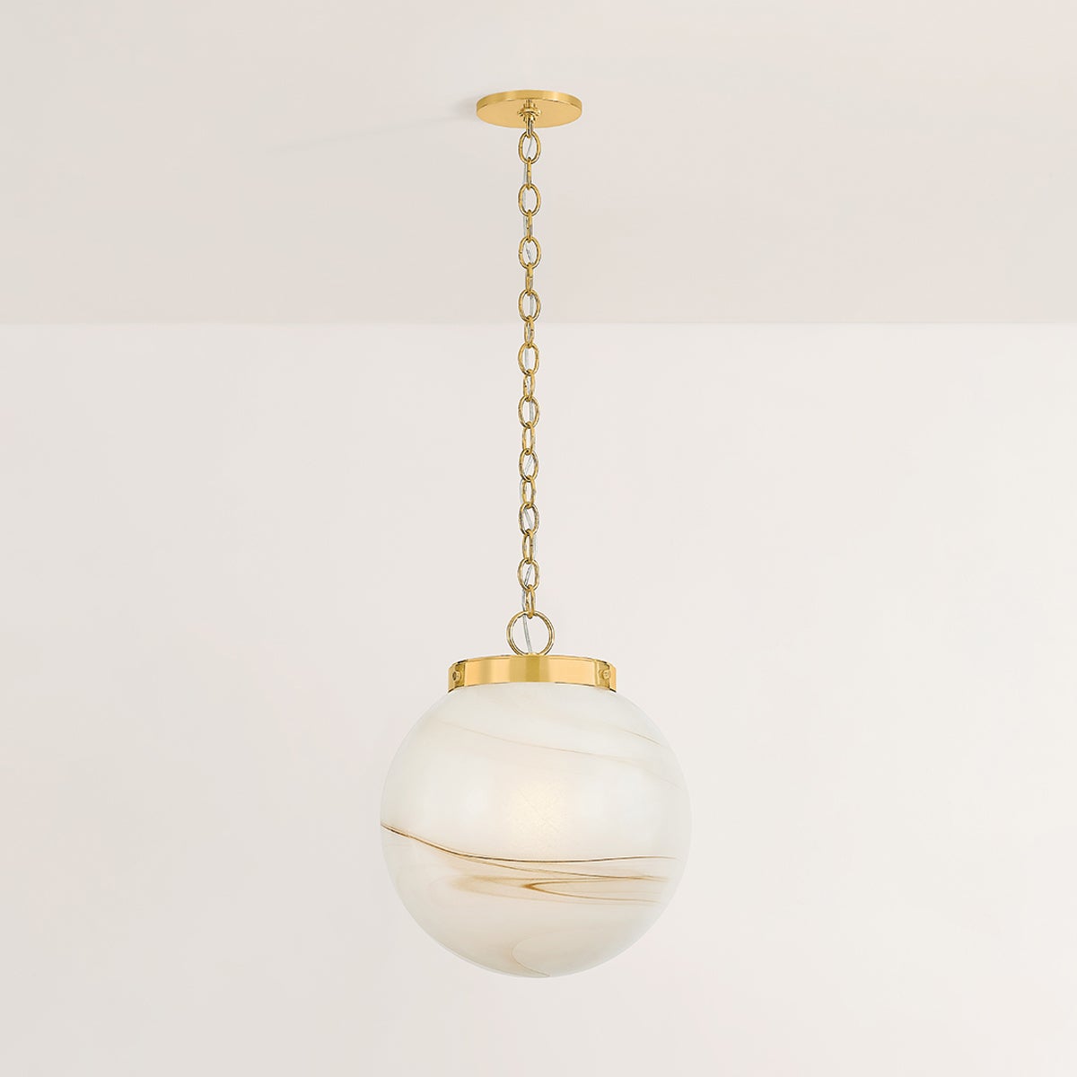 Mitzi H989701L-AGB Ambra Suspension dans Laiton vieilli
