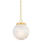 Mitzi H989701S-AGB Ambra Suspension dans Laiton vieilli