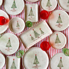 Zafferano America HL01111 Holiday Rectangular Tray in Porcelain