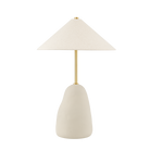 Mitzi HL692201-AGB/CBG Maia Lampe de table Beige à texture céramique