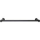 Top Knobs - HOP6BLK - Hopewell Bath Towel Bar - Hopewell - Flat Black
