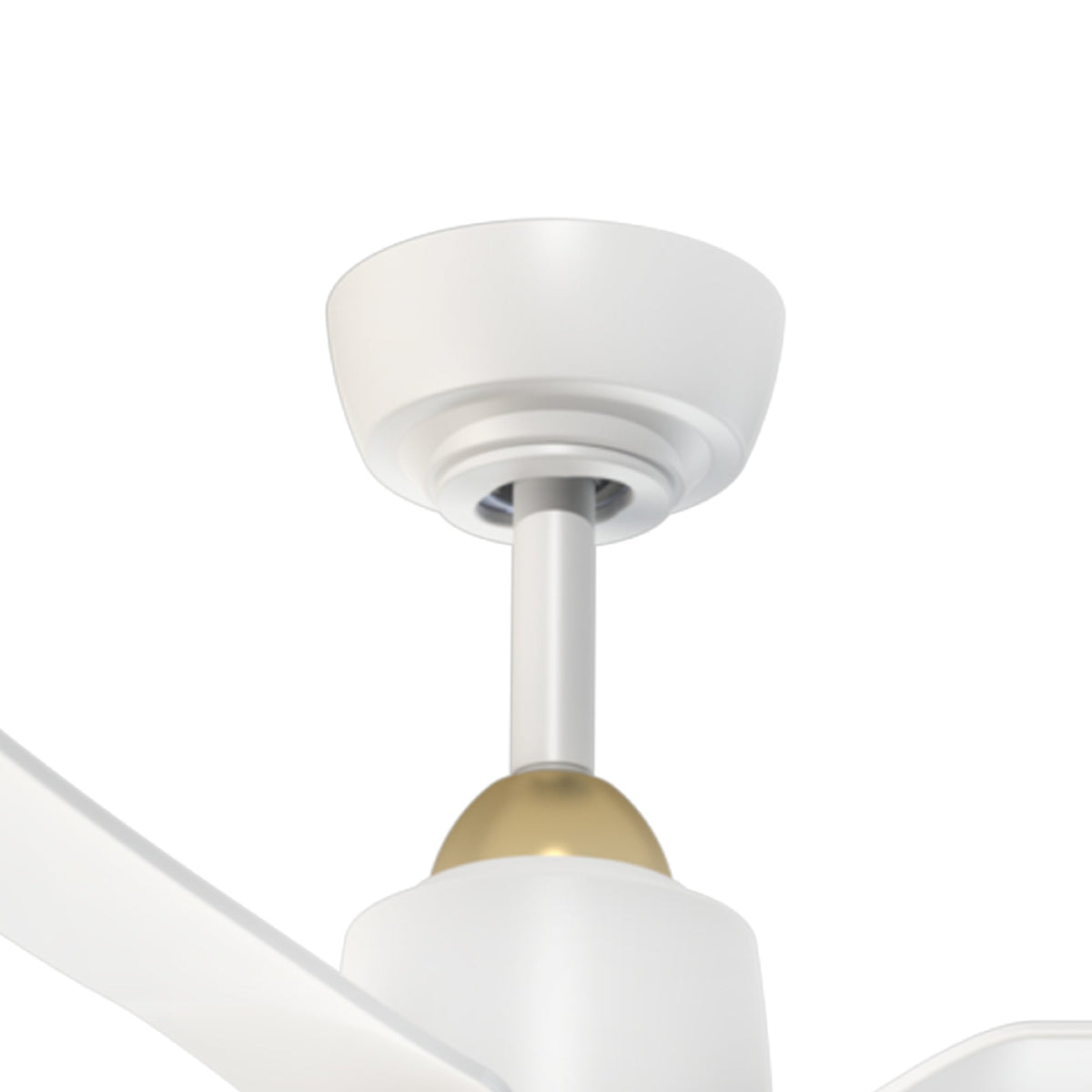 Kuzco Lighting CF72942-BG/MB-5CCT Hugo LED Exterior Ceiling Fan in Brushed Gold/Matte Black